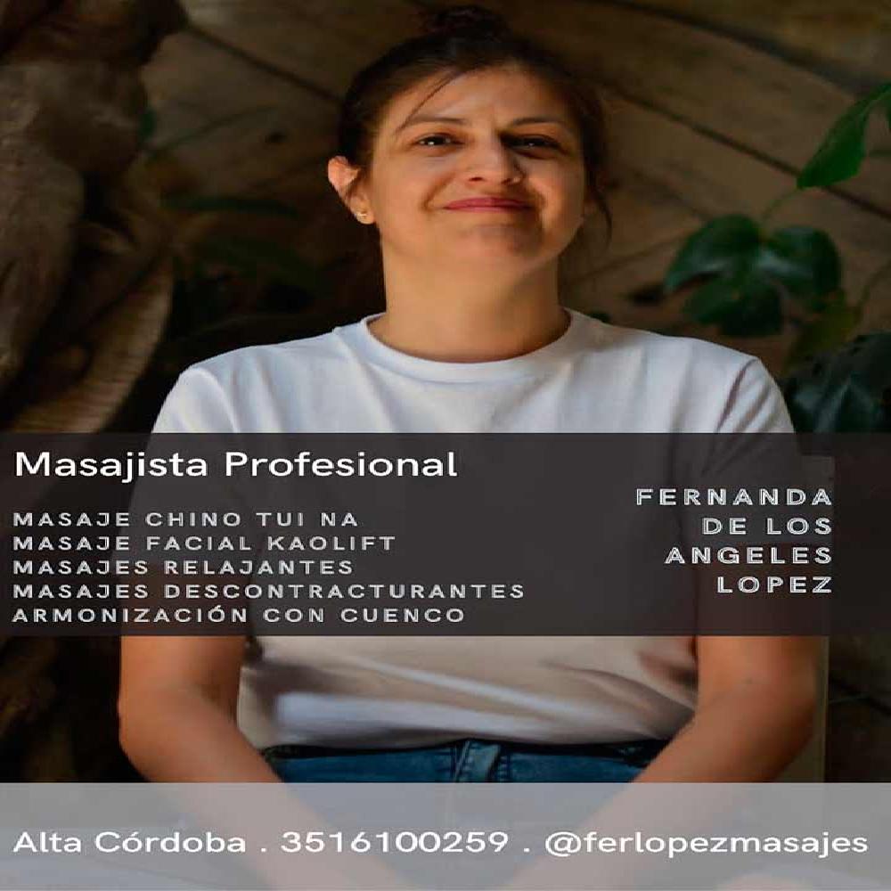 Fernanda Masoterapeuta Zona Cordoba Capital
